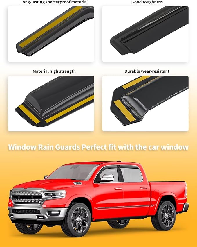 in-Channel Window Rain Guards Fit - Image 8