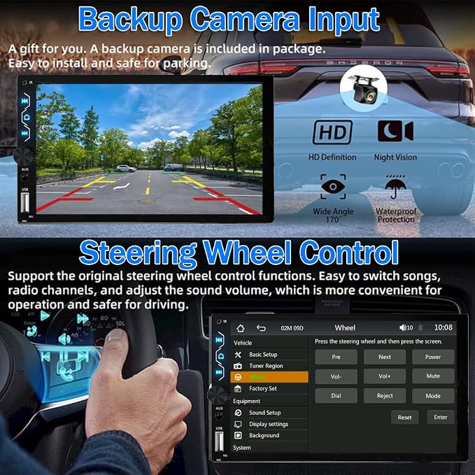 Leadfan Double Din Car Stereo - Image 5