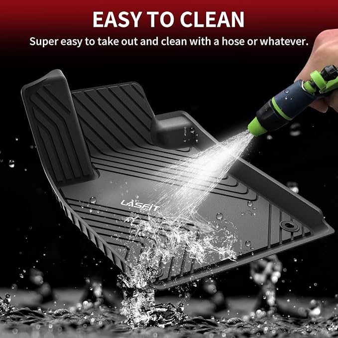 LASFIT Floor Mats for Honda Accord Sedan 2023 2024 2025 2026, All Weather TPE - Image 7