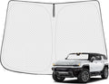 Windshield Sun Shade for 2022-2025 2026 GMC Hummer EV Accessories Thicken by Canvcle