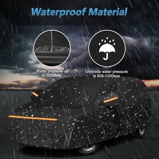 Car Cover for 1984-2020 Dodge Grand Caravan, Chrysler Grand Voyager, - Image 5