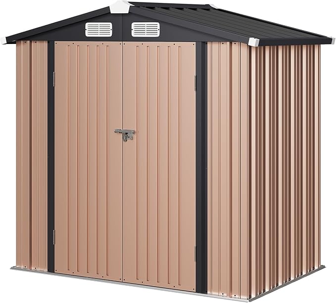 Aoxun 6'x4' Outdoor Storage Shed - Image 8