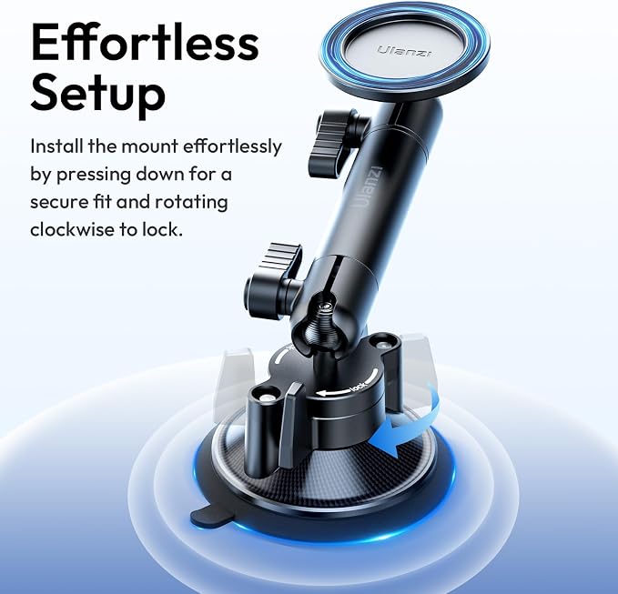 ULANZI ZJ06 Magnetic Suction Cup Mount Compatible - Image 7