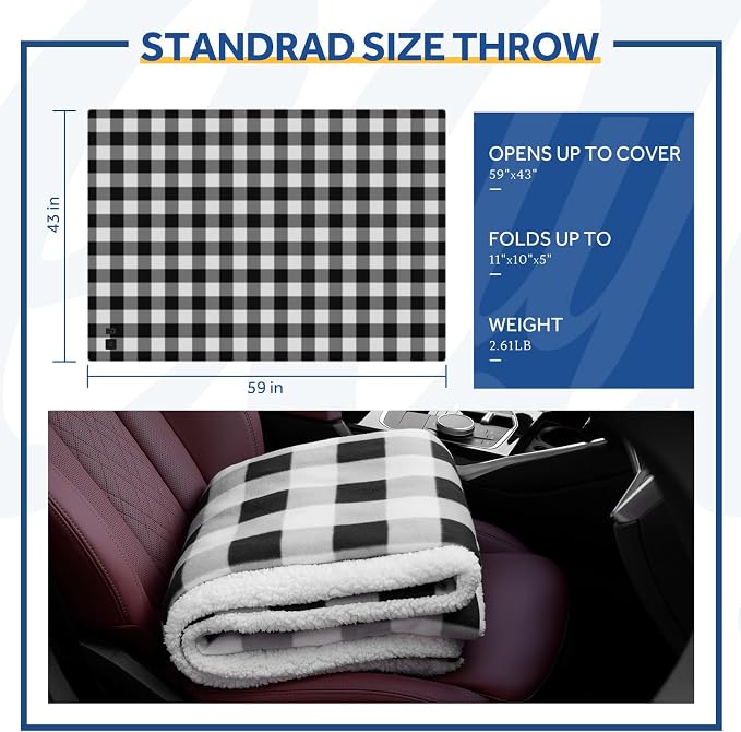 Sealy 12-Volt Heated Car Blanket - Image 7