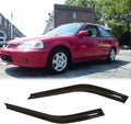 Side Window Wind Vent Deflector, Dark Smoke Nice Window Visor fit by Puermto