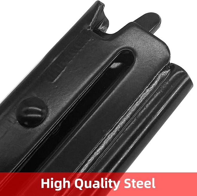 6PCS E Track J Hooks Heavy Duty E Track X Track Steel Hanger, Spring Fitting E - Image 3