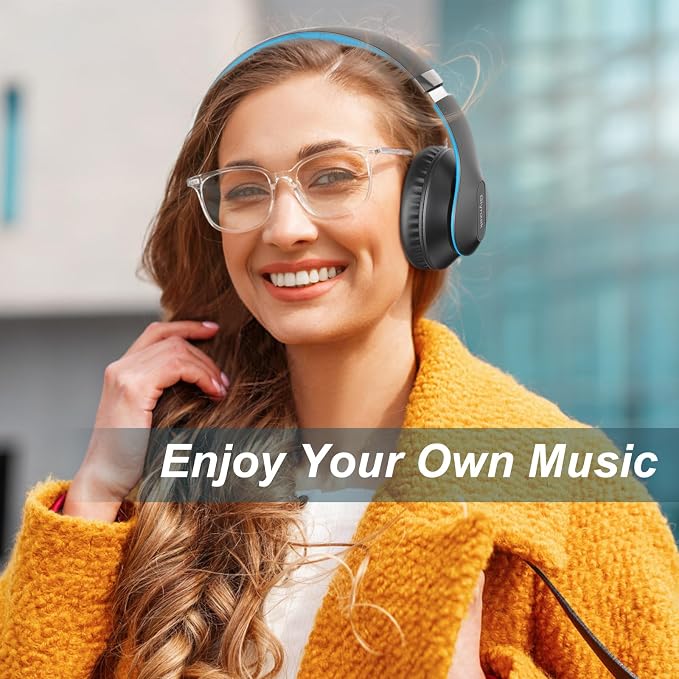 Wireless Bluetooth Headphones Over Ear, 65H Playtime HiFi Stereo Headset - Image 8