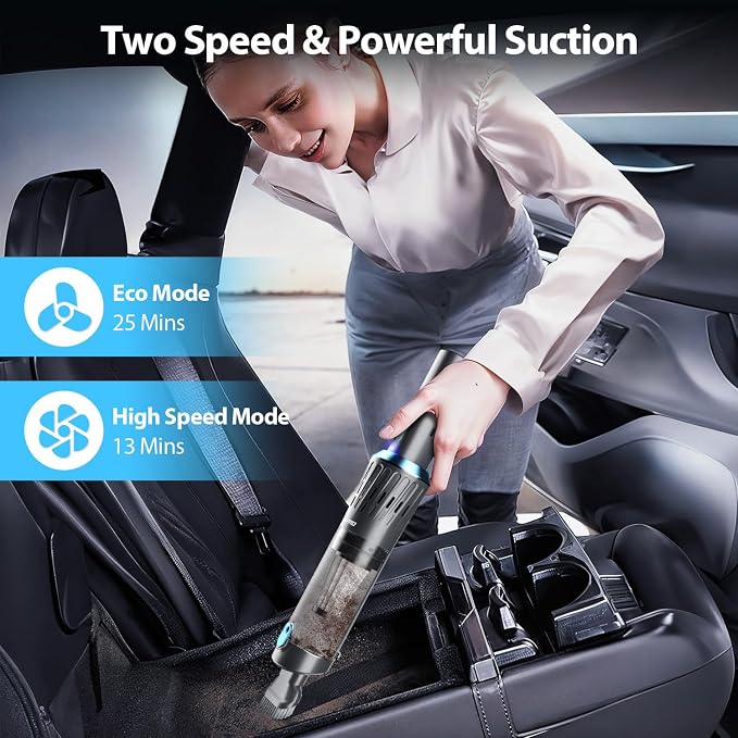 Handheld Vacuum Cordless 15000PA Car Vacuum 3-in-1 Hand Held Vacuums 1.1 Pounds - Image 3