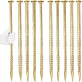 16 Inch Rebar Stakes 1/2 Inch Diameter Galvanized Steel Ground Anchors Heavy by Besitu