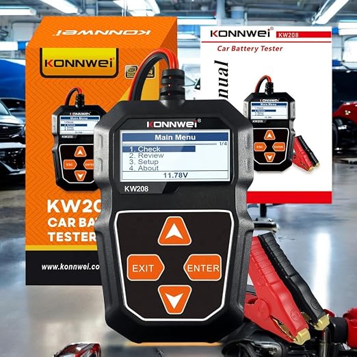 KONNWEI KW208 Car Battery Tester 12V. 100-2000 CCA Load Tester. Automotive - Image 7