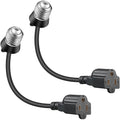 Feekoon 2 Pack 3 Outlet Light Socket Adapter, Convert E26/E27 Bulb Socket to 3 by FEEKOON