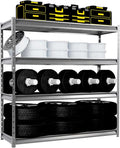 The Atlas 72" W Metal Garage Shelving Unit Load 12000 Lbs, Heavy Duty Storage by Shuntong
