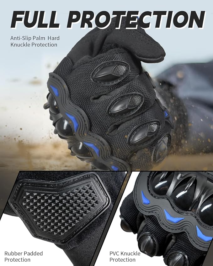 Motorcycle Gloves, Touchscreen Motorbike Gloves - Image 5
