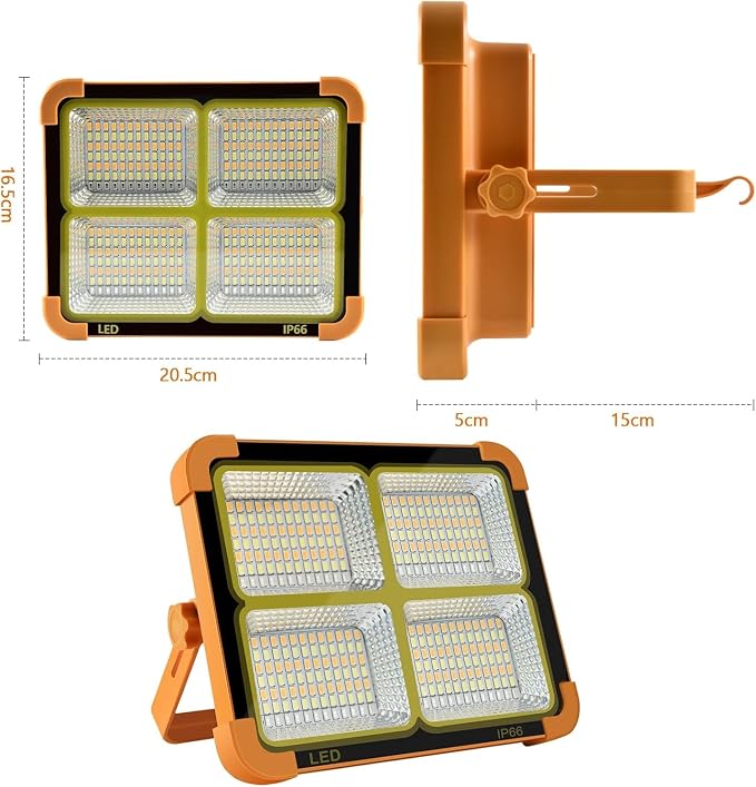 Portable LED Work Solar Light 100W 16500mAh 10000 LM - Image 6