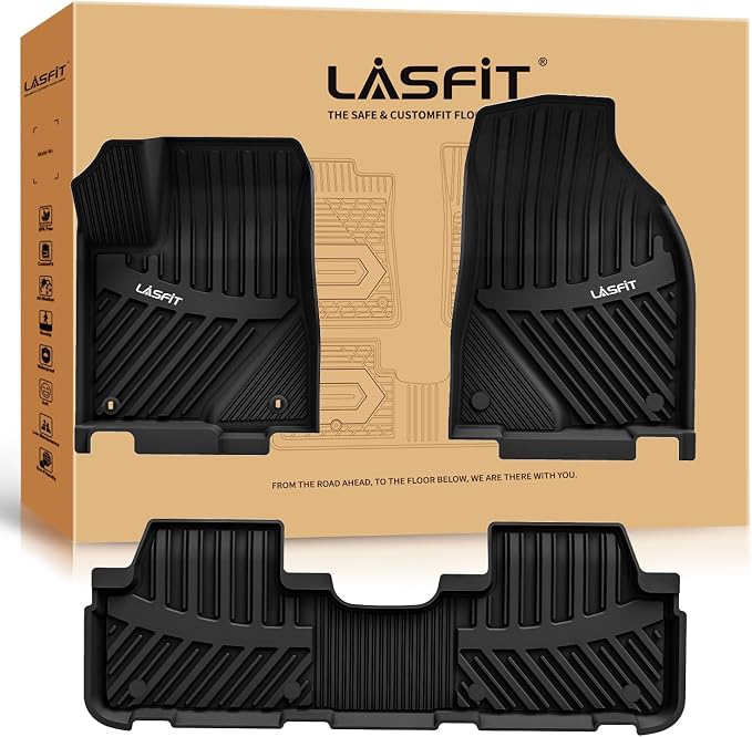 LASFIT Floor Mats for Toyota Highlander 2014-2019 All Weather Custom Fit Floor by LASFIT