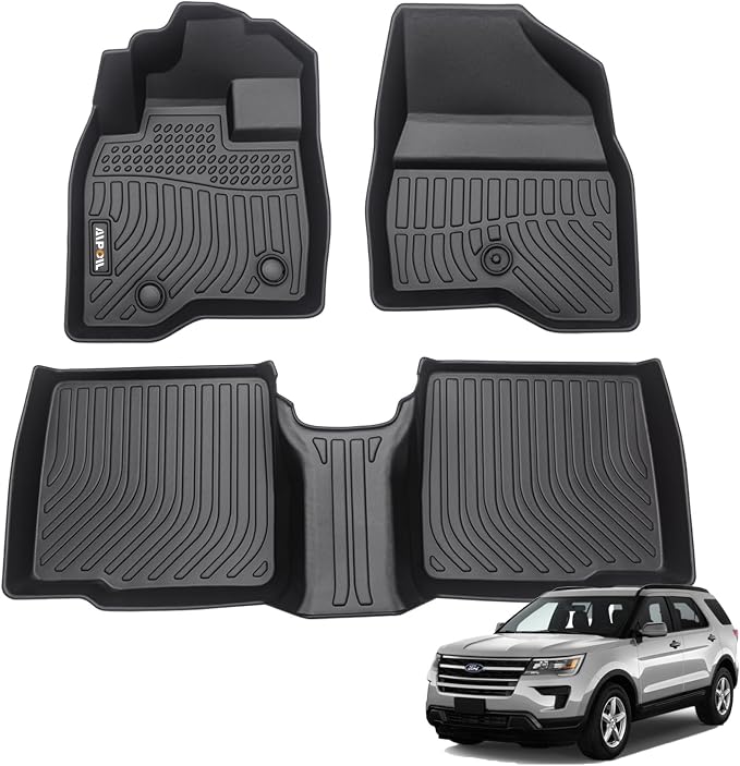 AIPOIL® Floor Mats for 2015-2019 Ford Explorer 7 Seats Front Two Rows of Floor by AIPOIL