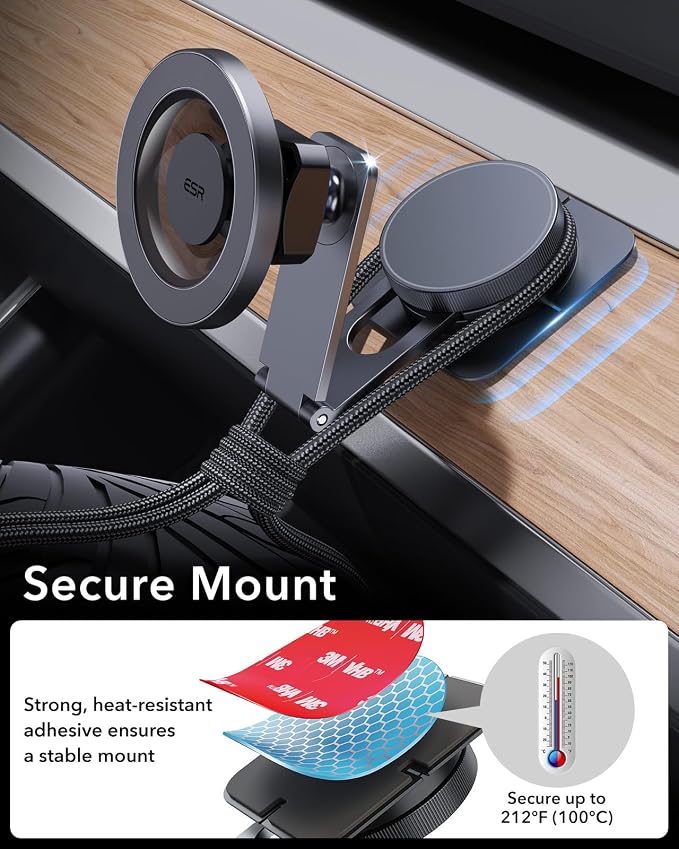 ESR for MagSafe Car Mount, Car Phone Holder, Dashboard/Tesla Touchscreen Car - Image 8