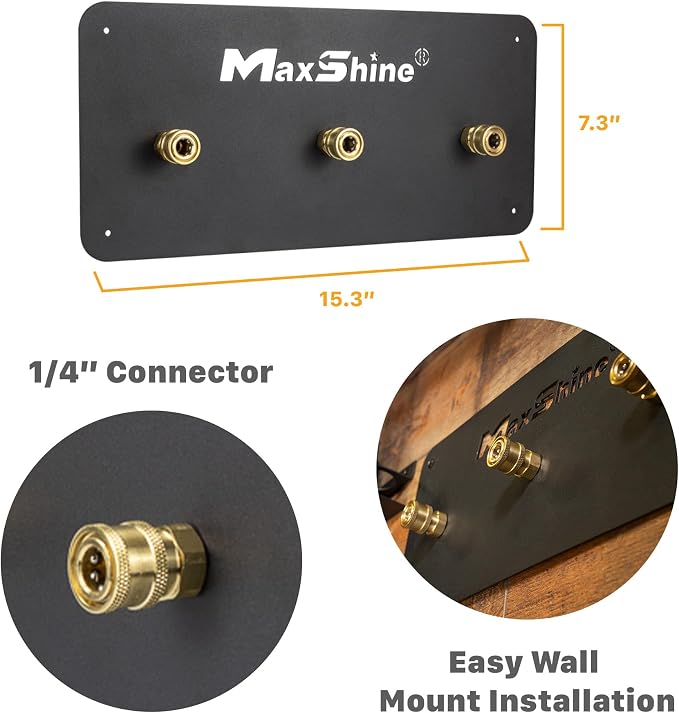 Maxshine 1/4" Universal Quick Connect Foam Cannon Holder – Wall-Mounted - Image 2