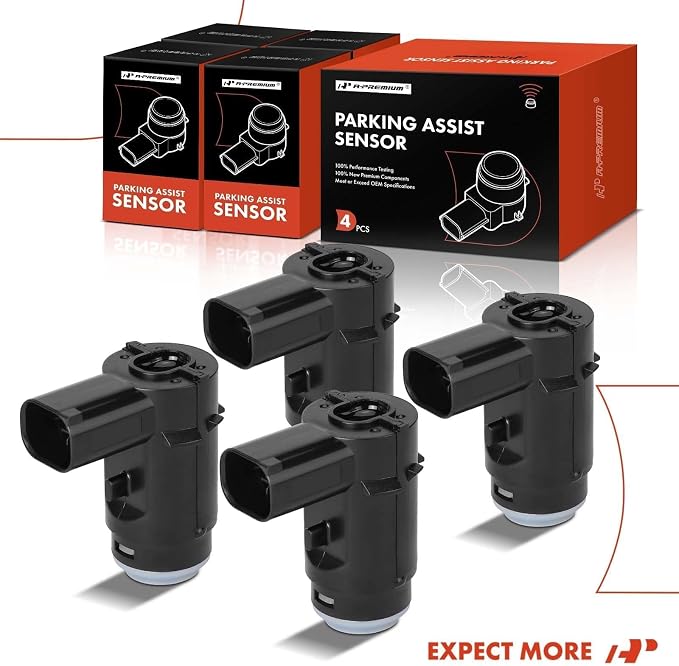 A-Premium 4-PC Rear PDC Reverse Backup Parking Aid Assist Sensor Compatible - Image 9