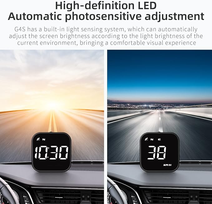 G4S Digital GPS Speedometer, New HUD Car Head Up Display - Image 5