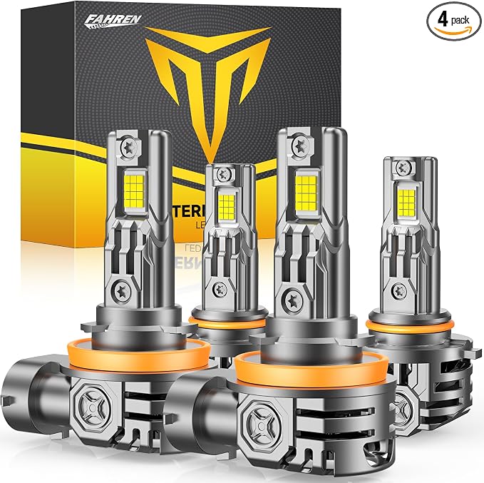 FAHREN H11/H9/H8 9005/HB3 LED Bulbs Combo, 130000LM 1000% Ultra-Bright by Fahren