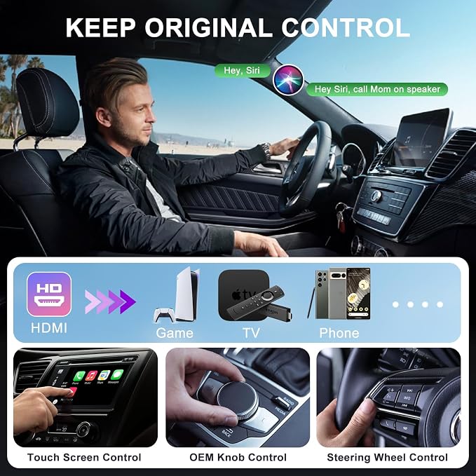Wireless CarPlay Adapter for Apple, Plug and Play CarPlay Wireless Adapter - Image 4