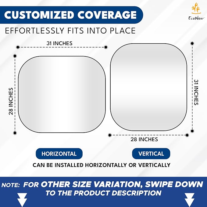 EcoNour Car Windshield Sun Shade Foldable | Front Windshield Shade - Image 6