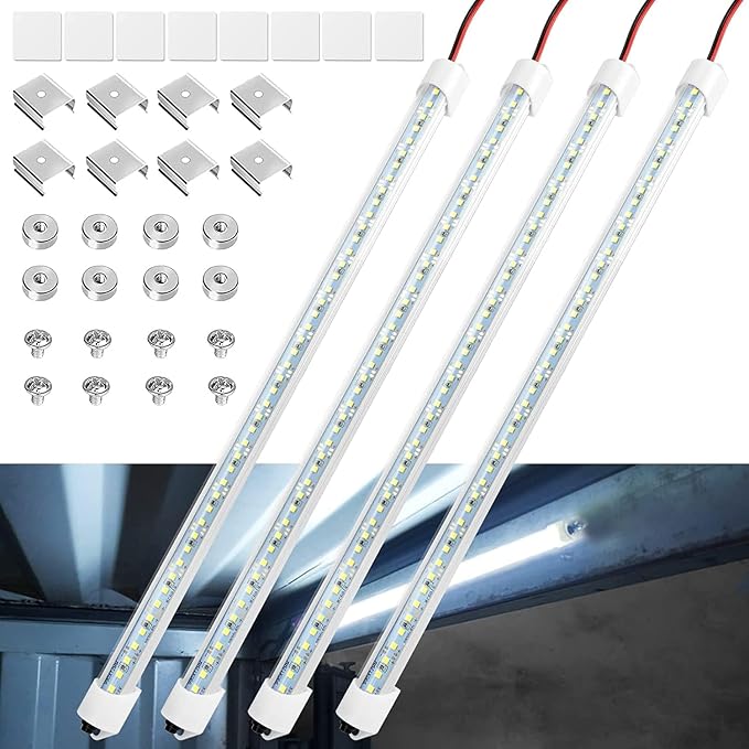 Linkstyle 4PCS 12V LED Interior Light Bar, 192LEDs 12V LED Light Strip - Image 8