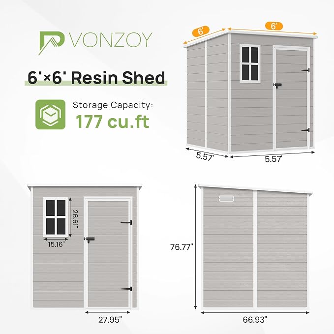Resin Outdoor Storage Shed - Image 2