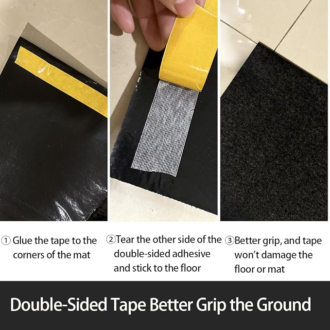 Large Motorcycle Mat Under Car Washable Garage Mats Oil Absorbent Pad Rubber - Image 7
