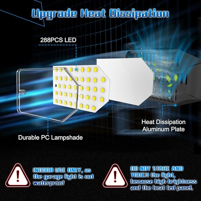 Garage Light - Super Brighter 15000LM Garage Light Bulb 150 Watt Equivalent - Image 4