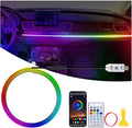 Acrylic LED Lights for Car, 43.3in RGB Strip Light Car LED Lights Interior by GPJYD