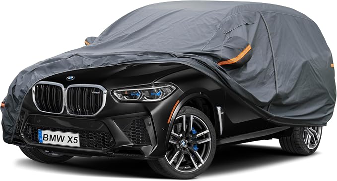 Premium Car Cover Custom Fit BMW X5, 16 Layers Heavy Duty Car Cover Waterproof by GUNHYI