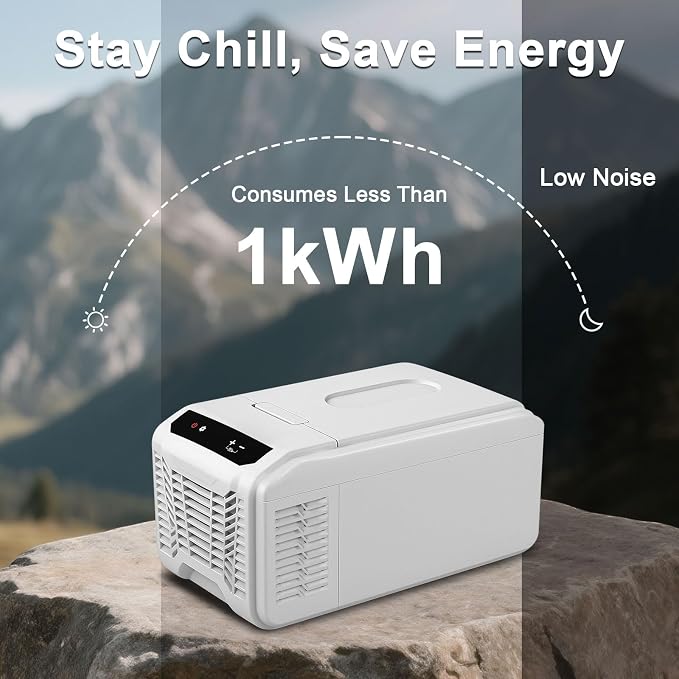 Eeivess 12 Volt Refrigerator, 16QT Portable Freezer Compressor Cooler, 12/24V - Image 6