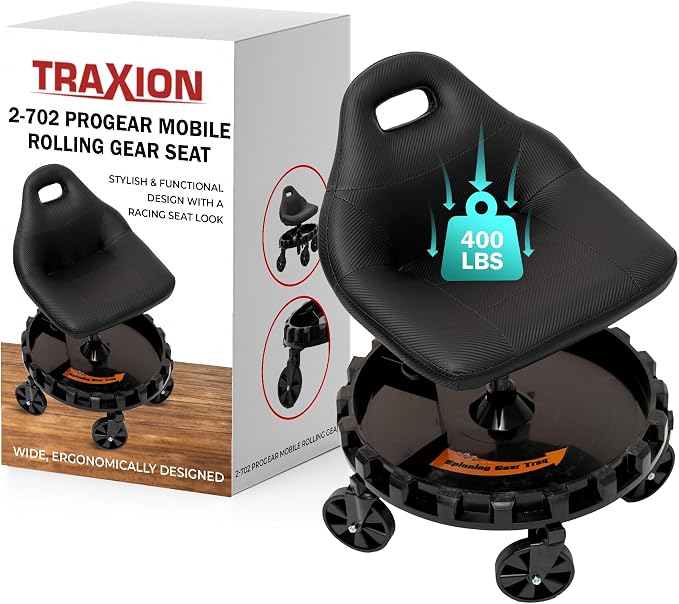 Traxion 400lb Capacity 2-702 Carbon Fiber Simulated Progear Mobile Rolling Gear by TraXionEngineeredProducts