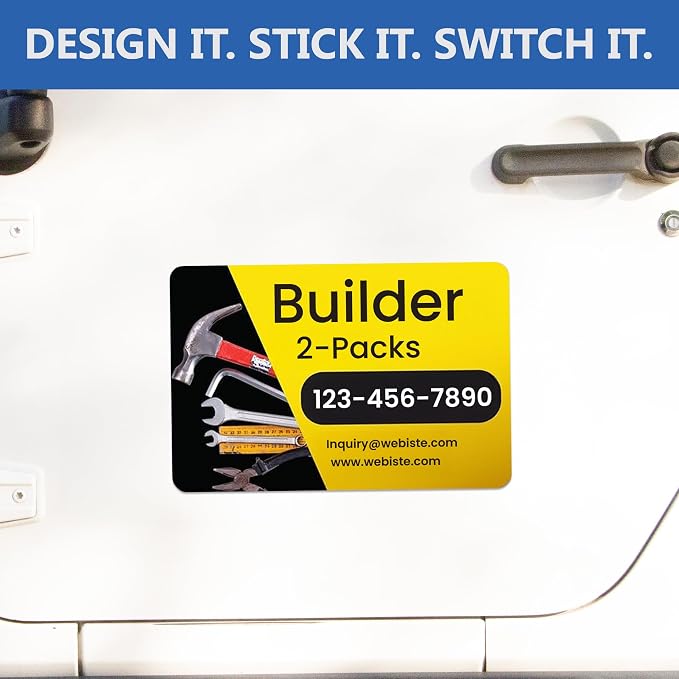 Custom Car Magnet Signs for Businesses 2 pk - Image 2
