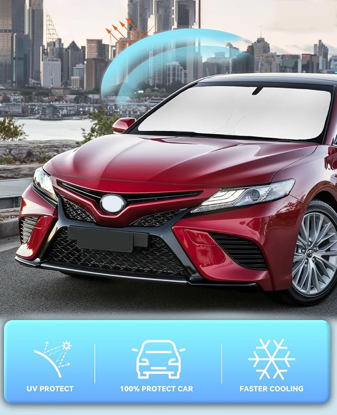 Sun Shade for Camry 2007-2017 Windshield Sunshades Cover Front Window Shields - Image 4