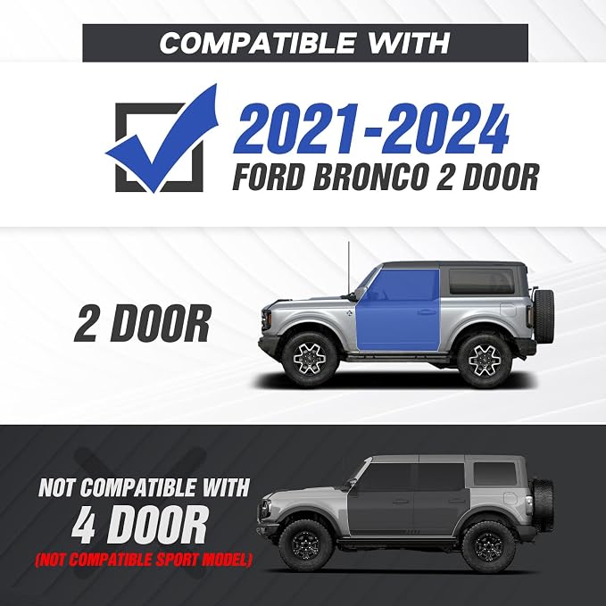 for Bronco Running Boards Compatible - Image 2