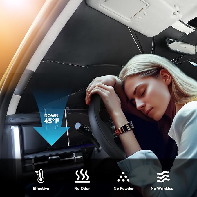 2024-2025 Upgraded for Hyundai Santa Fe Sunshade, Portable Foldable Sunshade - Image 4