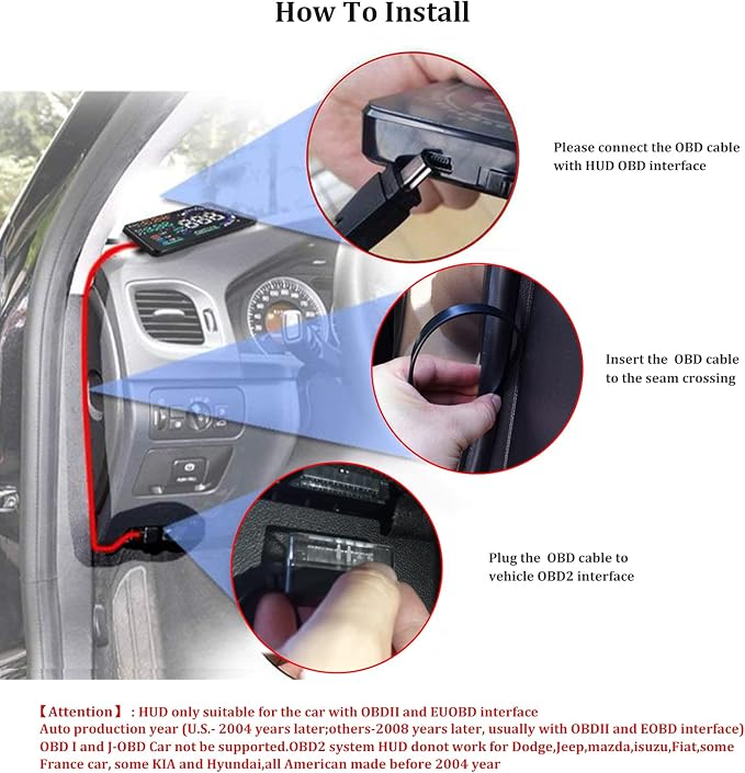 Heads Up Display for Cars, Digital Speedometer for Car A8 - Image 7