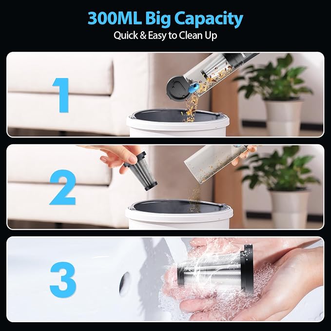 Handheld Vacuum Cordless 15000PA Car Vacuum 3-in-1 Hand Held Vacuums 1.1 Pounds - Image 8