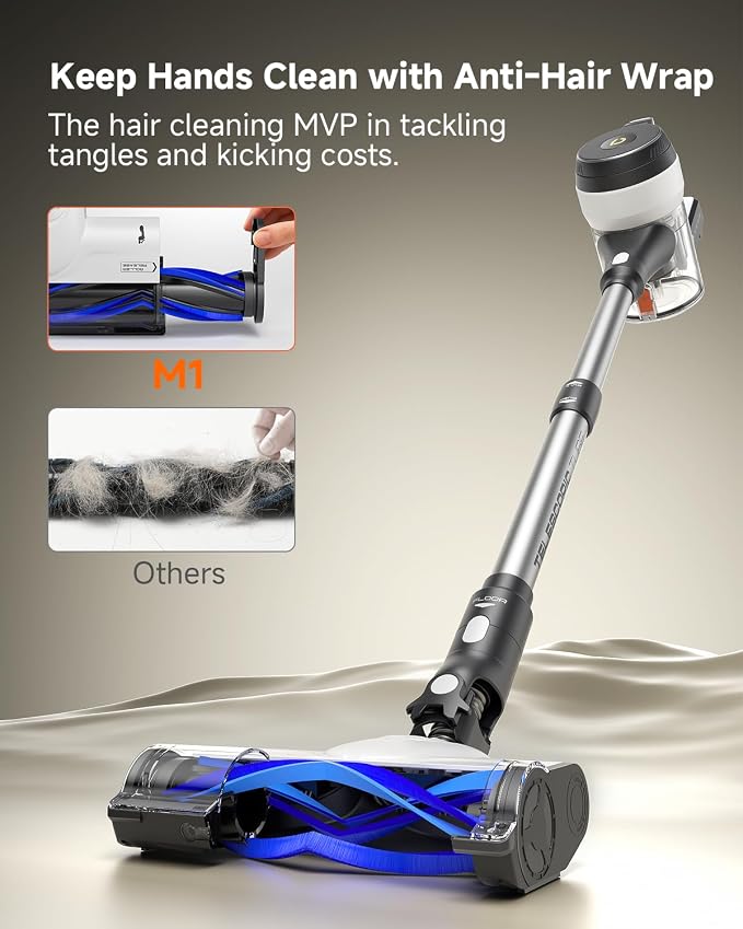 YONNDER Cordless Vacuum Cleaner, 48KPA/550W/60Mins Powerful Stick Vacuum - Image 4