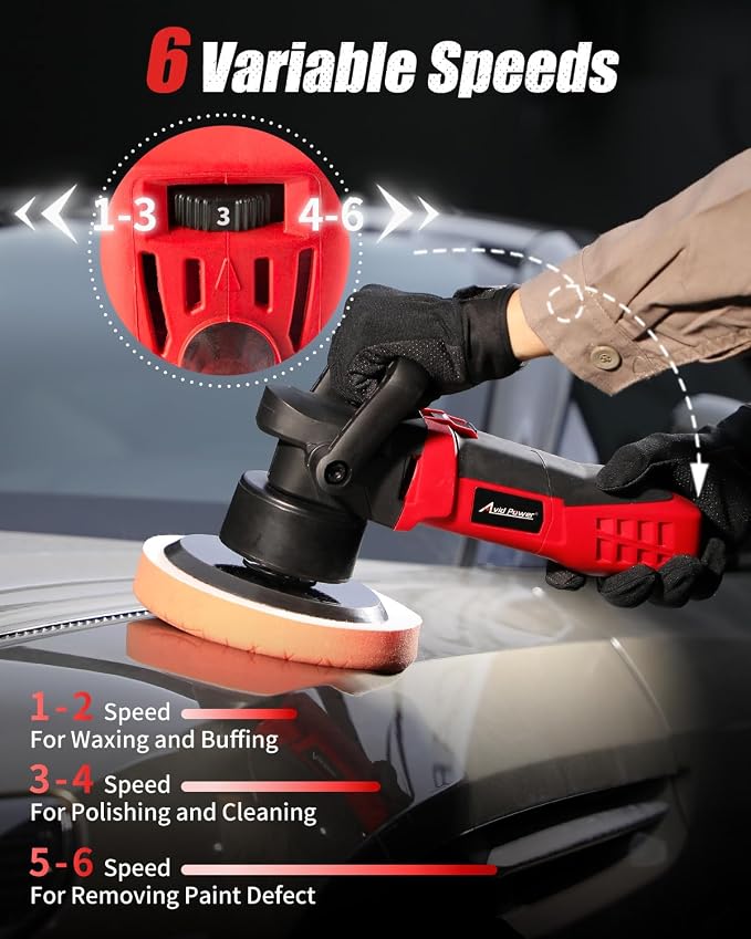 AVID POWER Buffer Polisher, 6-inch Dual Action/DA Polisher - Image 3