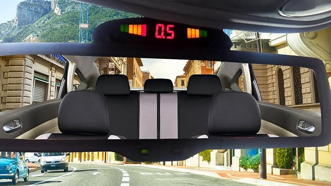 ZONETECh New 4 Parking Sensors LED Display Car Reverse Backup Radar System - Image 5