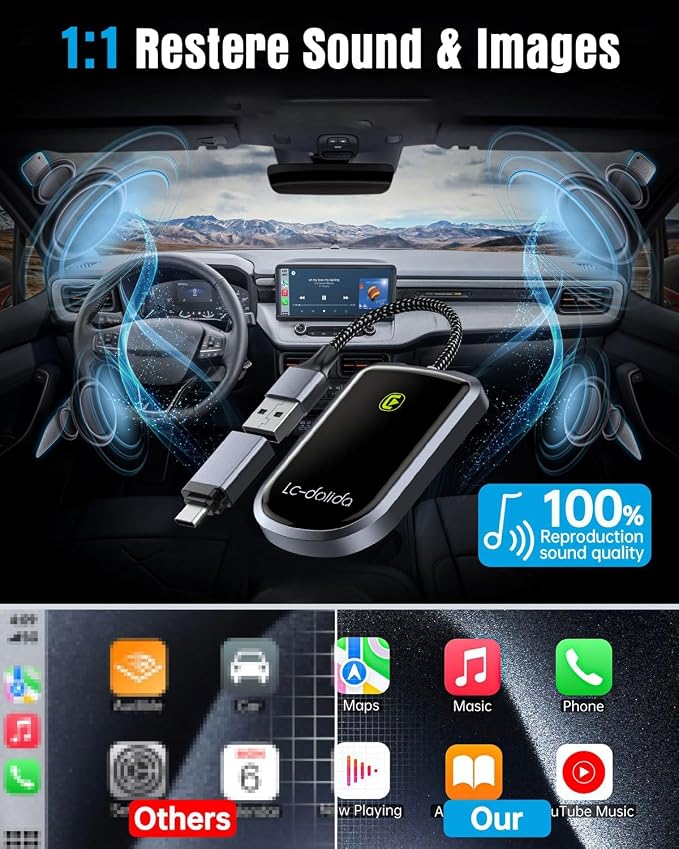 LC-dolida Wireless CarPlay Adapter - Image 4