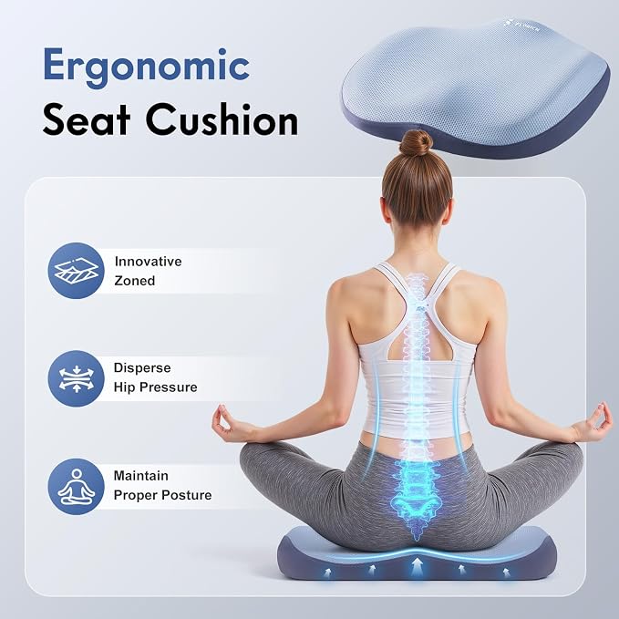 FLORICH Seat Cushion and Lumbar Support Pillow - Image 7