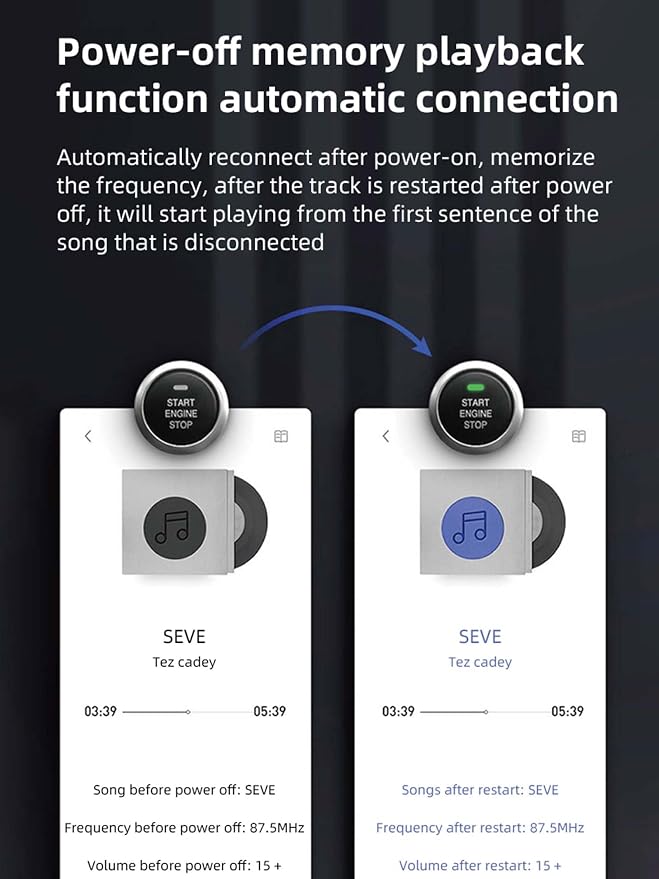 Bluetooth 5.3 FM Transmitter for Car, Wireless Car Charger - Image 5