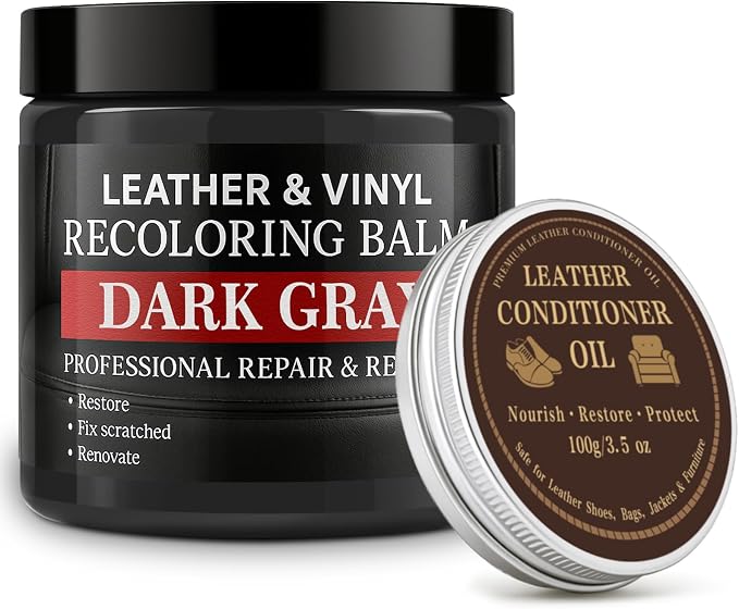 Leather Color Restorer, Leather Recoloring Balm, Scratch Remover, Leather Dye by Laxmorph