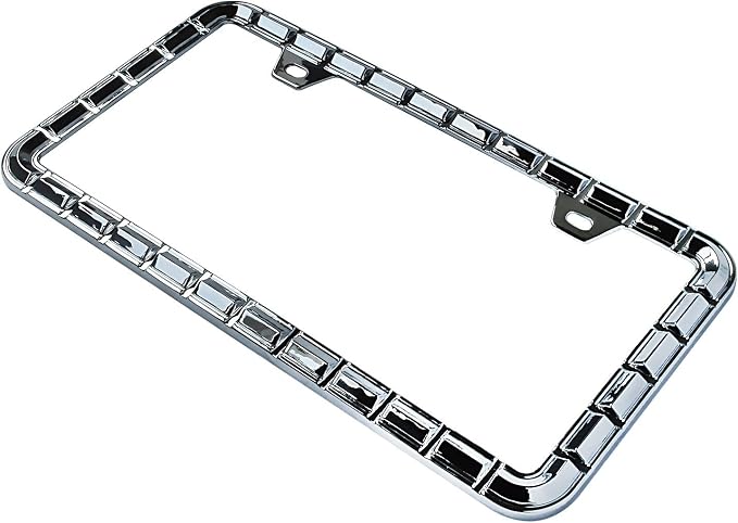 Creathome 3D Chrome License Plate Frames, Pure Zinc Alloy Metal - Image 5
