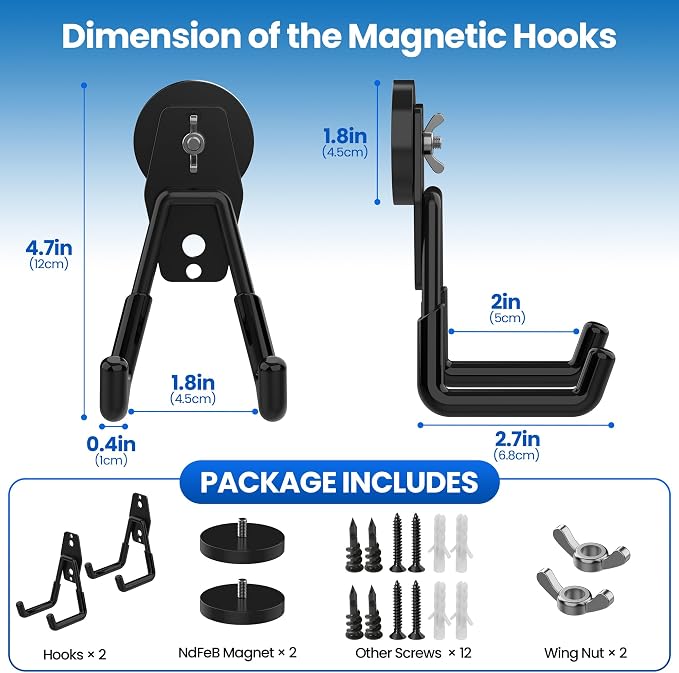 Large Heavy Duty Magnetic Hook Extra Strong Magnetic Garage Hooks Big NdFeB - Image 2